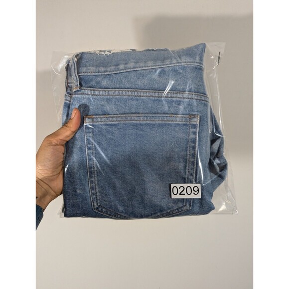 Everlane Shorts Men Sz 31 Cut-Off Blue Denim Slim Fit Uniform High Rise Bermudas - Picture 8 of 8